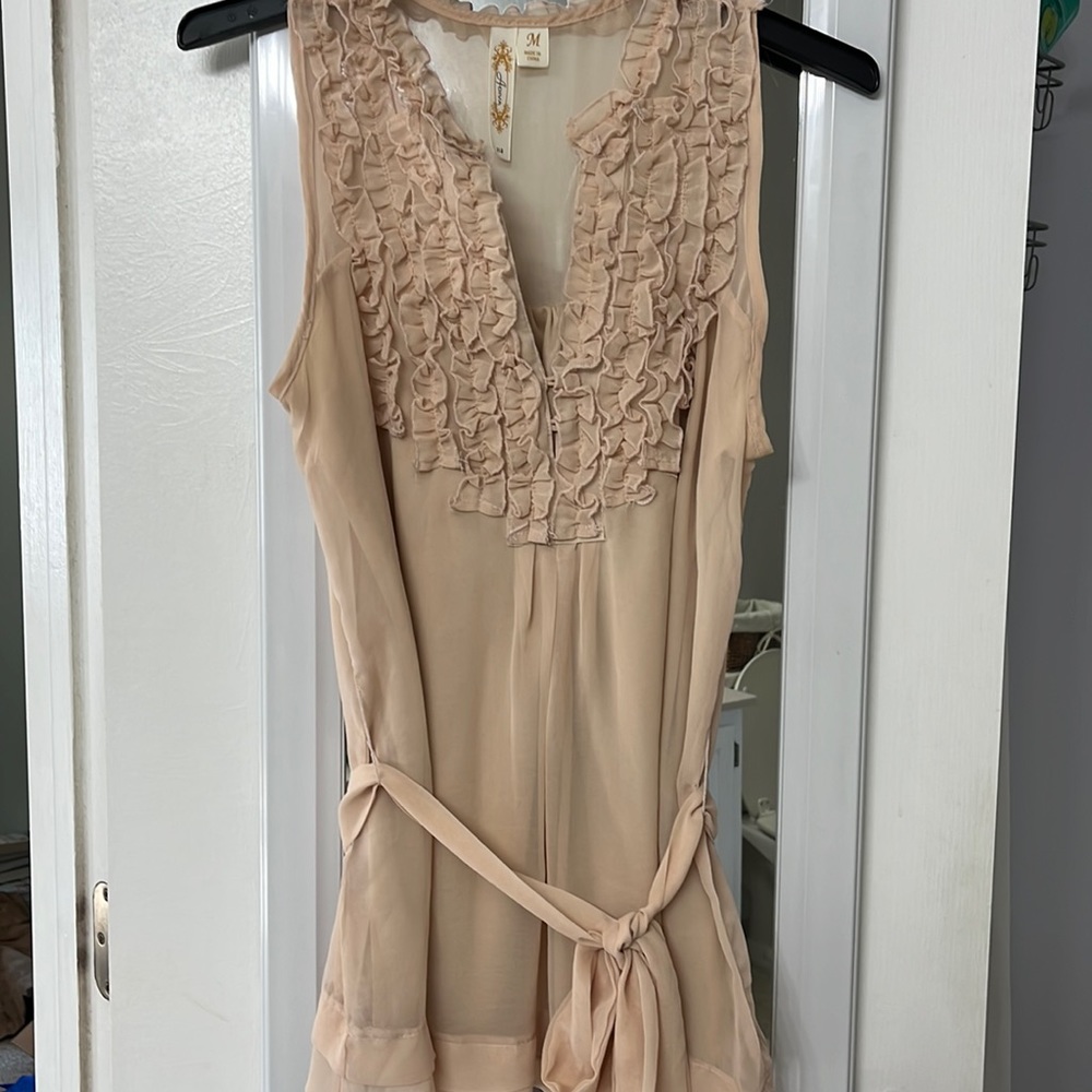 Adiva size medium ruffled blouse